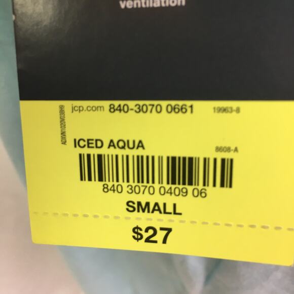 Xersion Short Sleeve Active Tee Iced Aqua Small - Picture 10 of 13